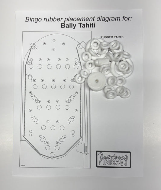 Bally Tahiti Bingo Machine Rubber Ring Kit
