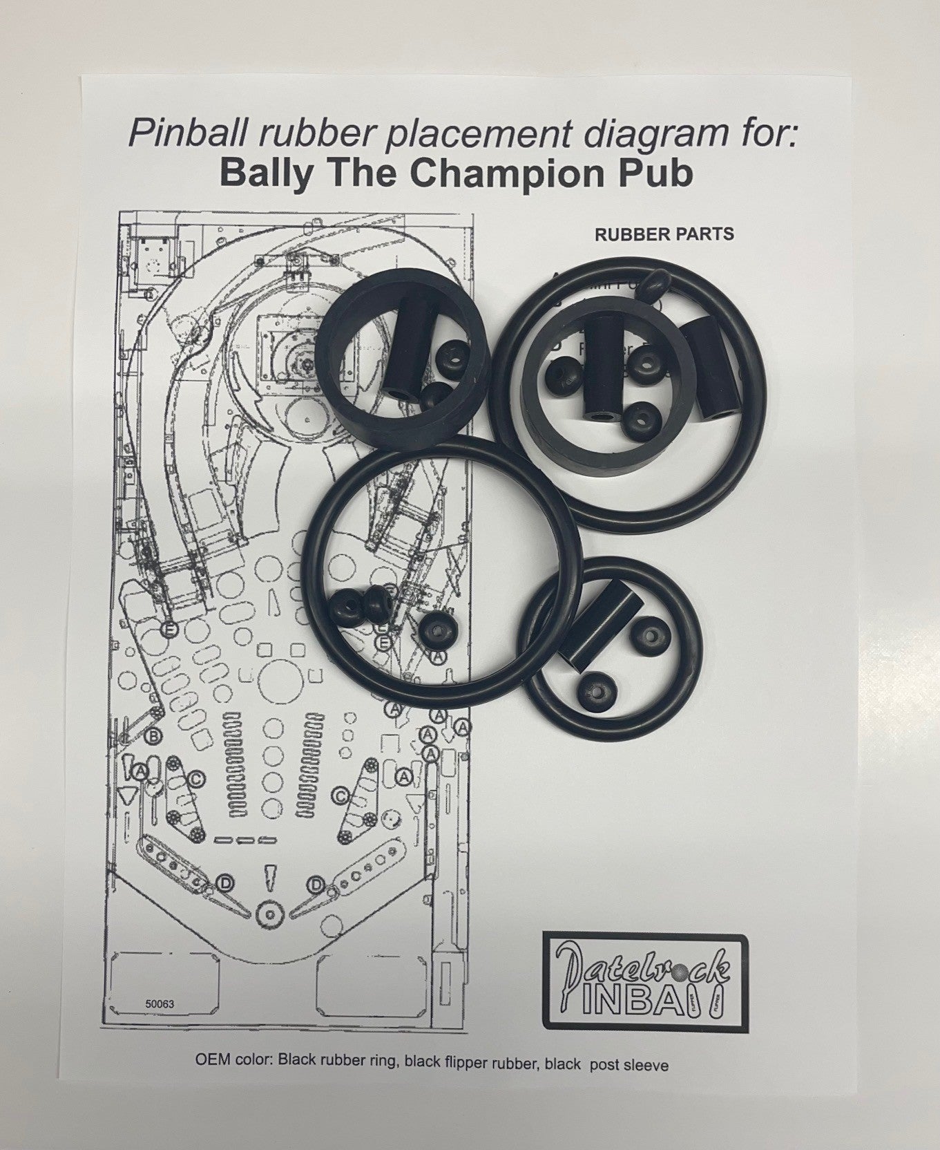 Bally The Champion Pub Pinball Machine Maintenance Kit