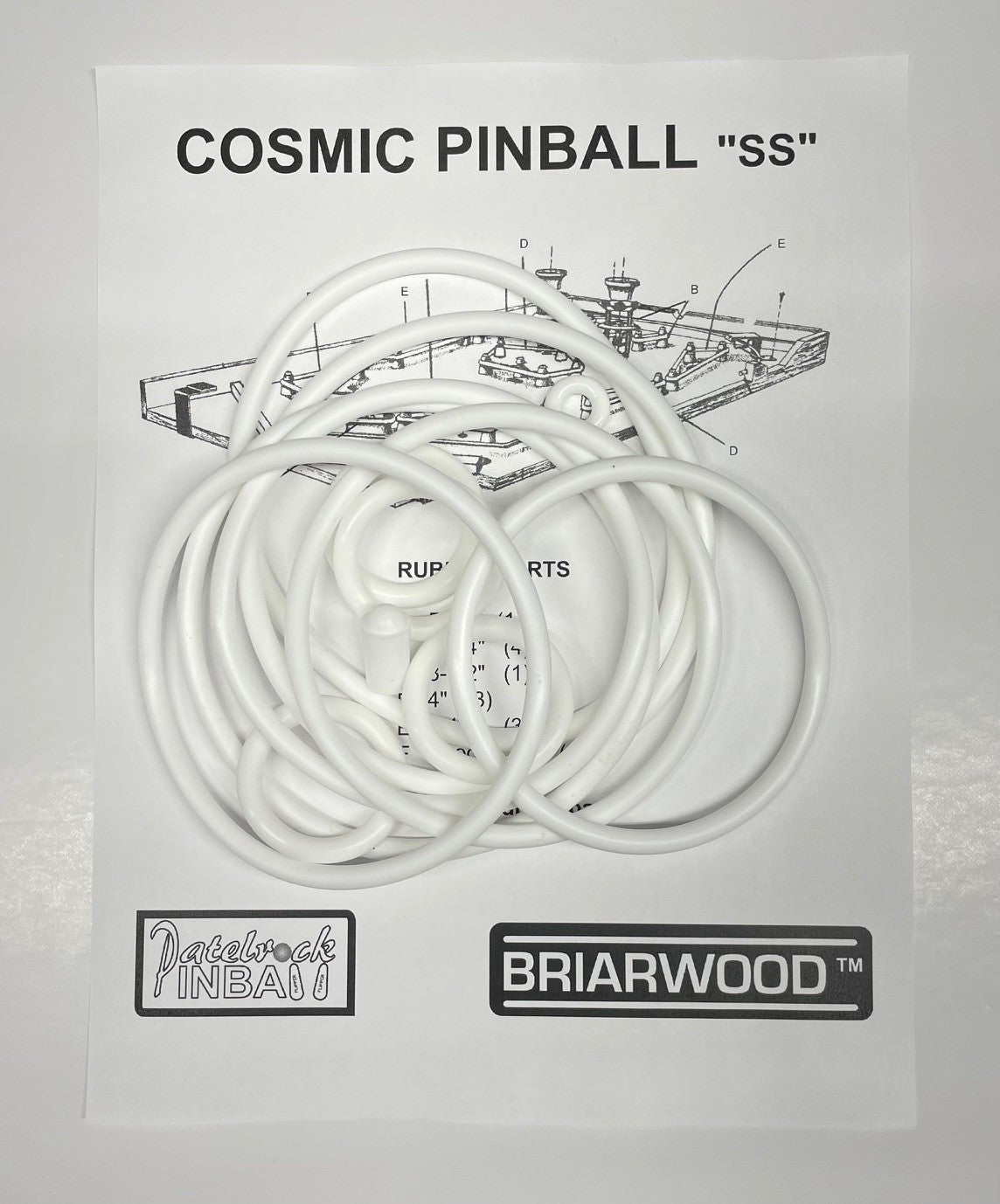 Briarwood Cosmic Pinball (Solid State) Pinball Machine Maintenance Kit