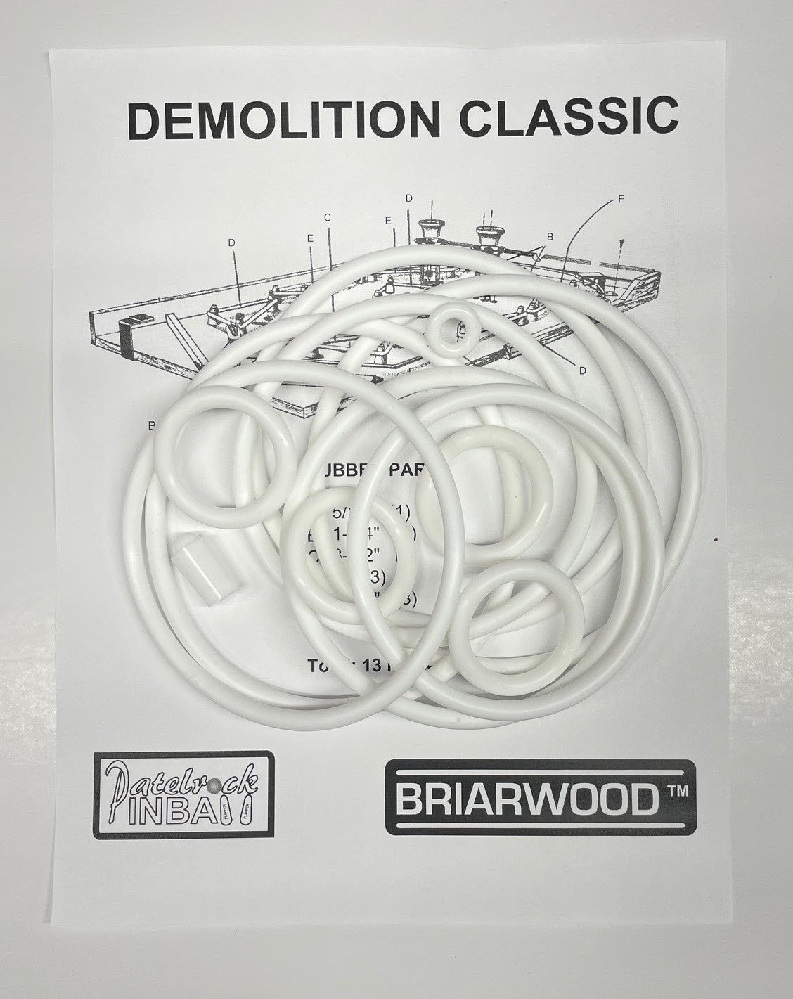 Briarwood Demolition Classic Pinball Machine Maintenance Kit