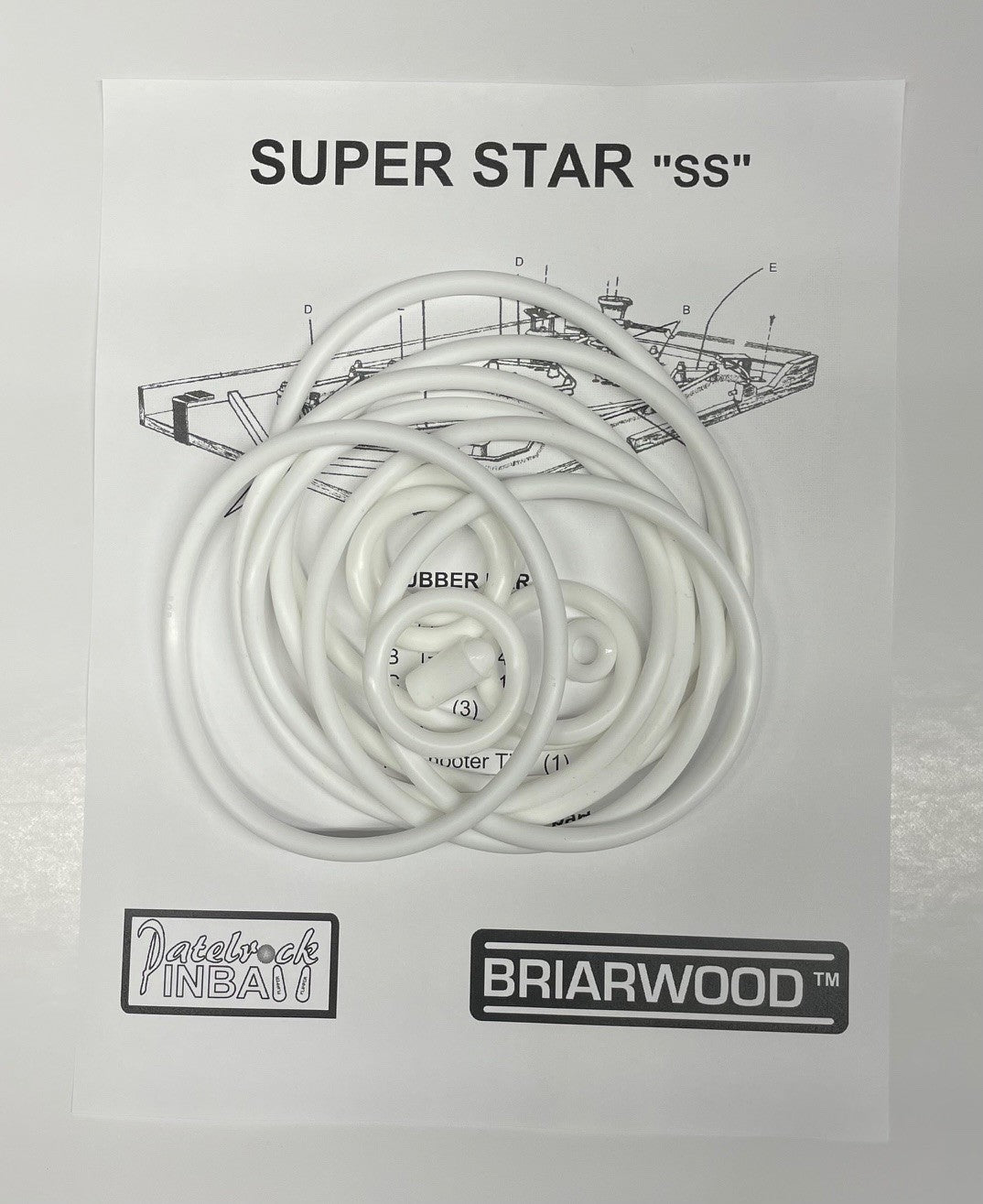 Briarwood Super Star (Solid State) Pinball Machine Maintenance Kit