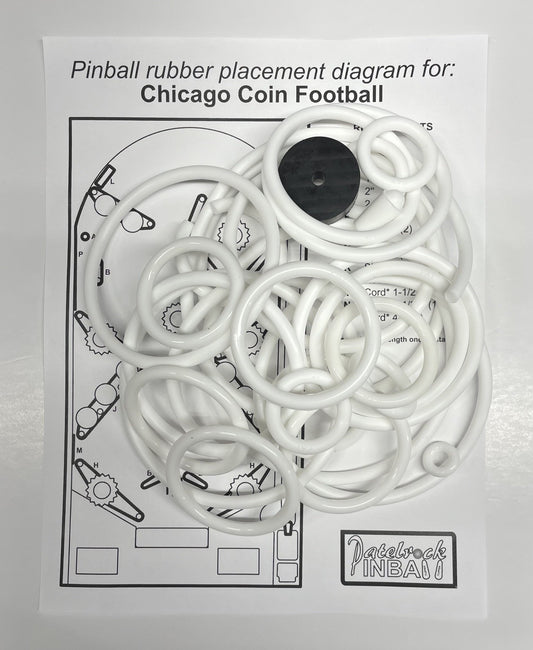 Chicago Coin Football Pinball Machine Rubber Ring Kit