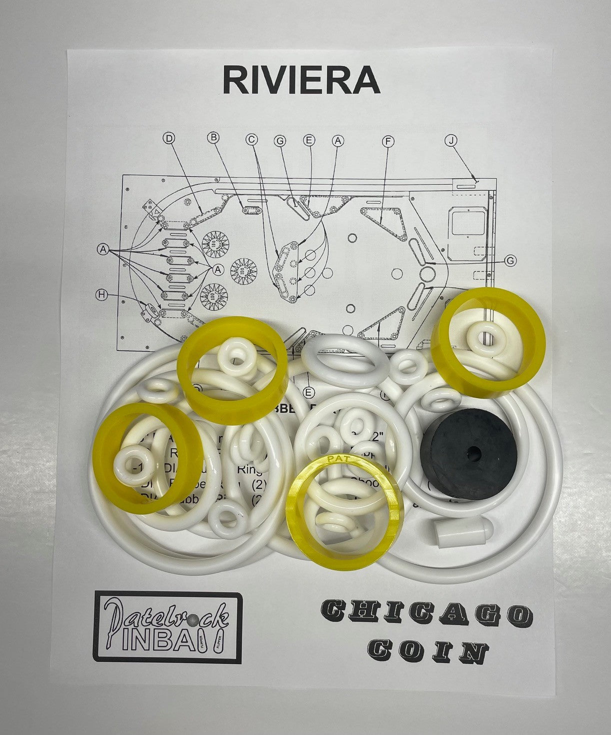 Chicago Coin Riviera Pinball Machine Maintenance Kit