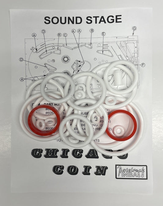 Chicago Coin Sound Stage Pinball Machine Rubber Ring Kit