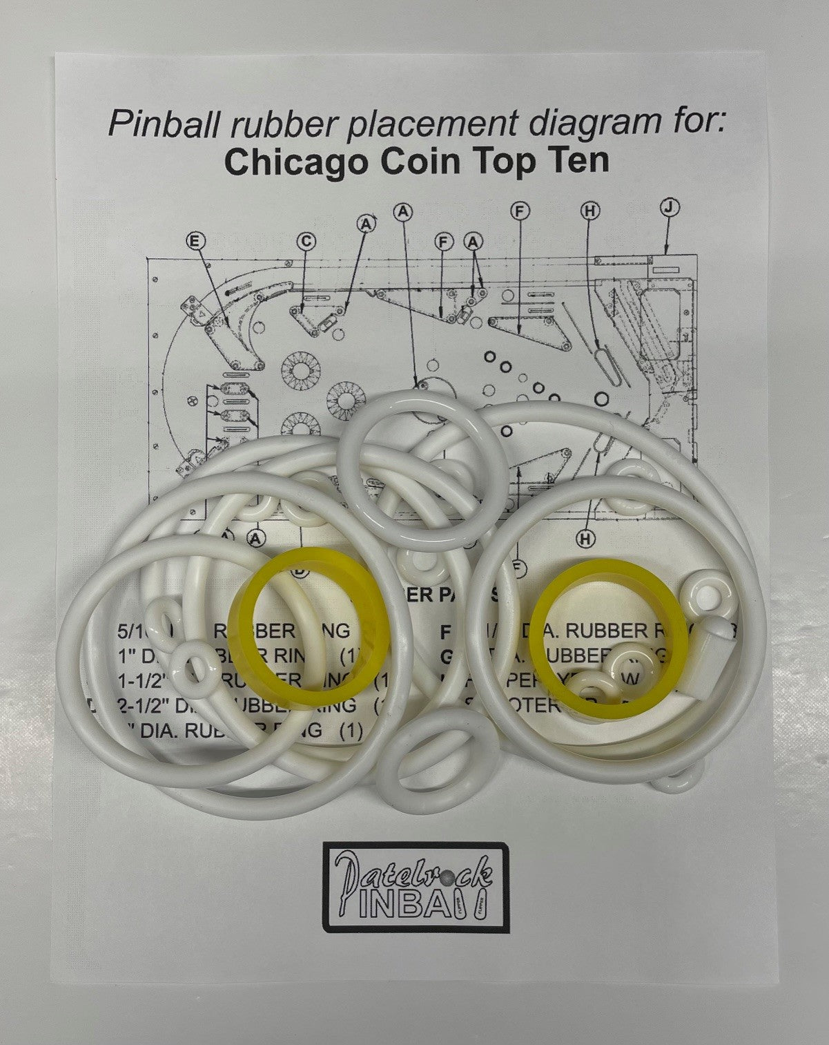 Chicago Coin Top Ten Pinball Machine Maintenance Kit