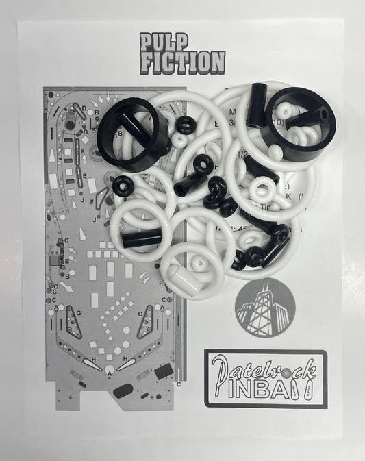Chicago Gaming Pulp Fiction Pinball Machine Rubber Ring Kit