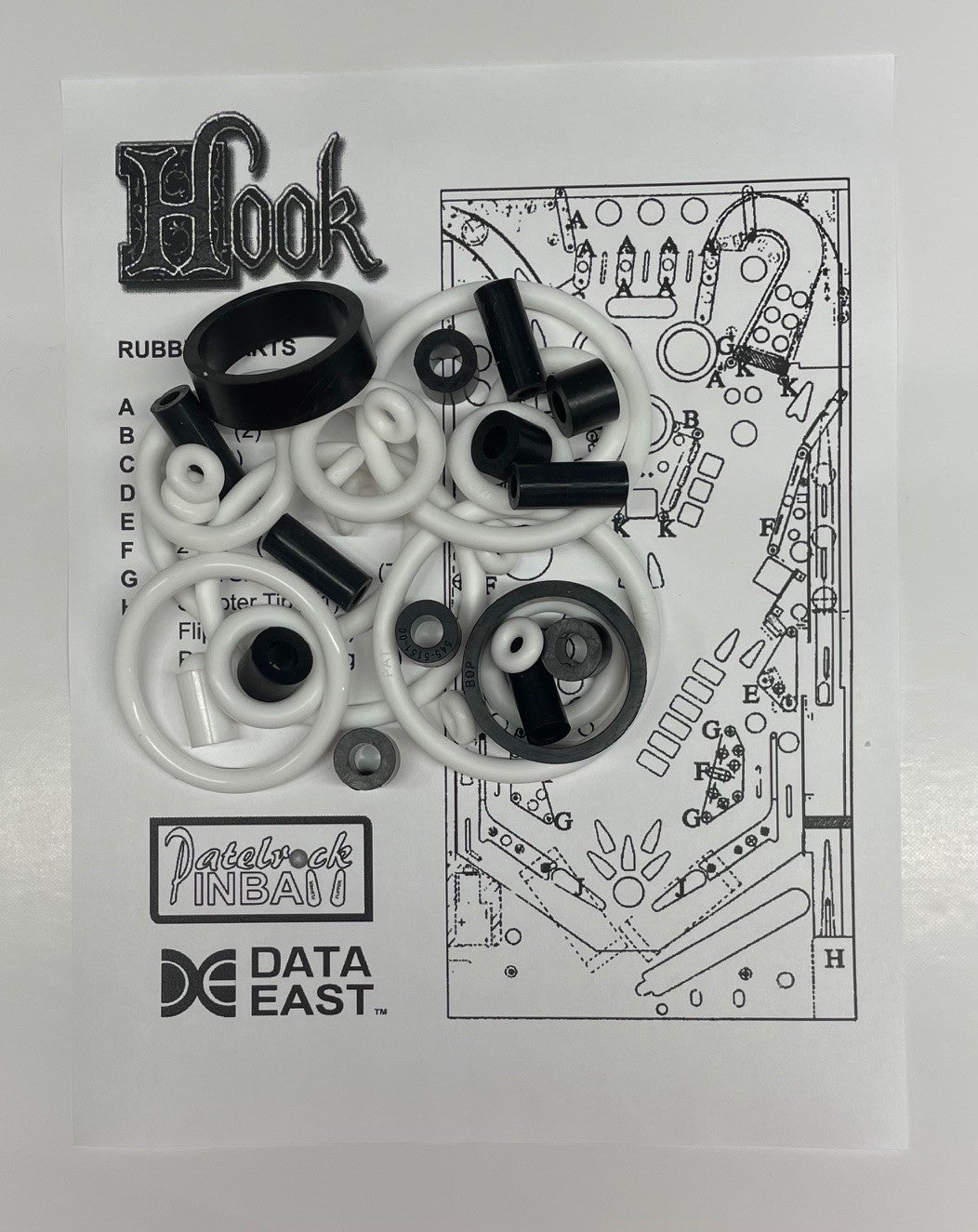 Data East Hook Pinball Machine Maintenance Kit
