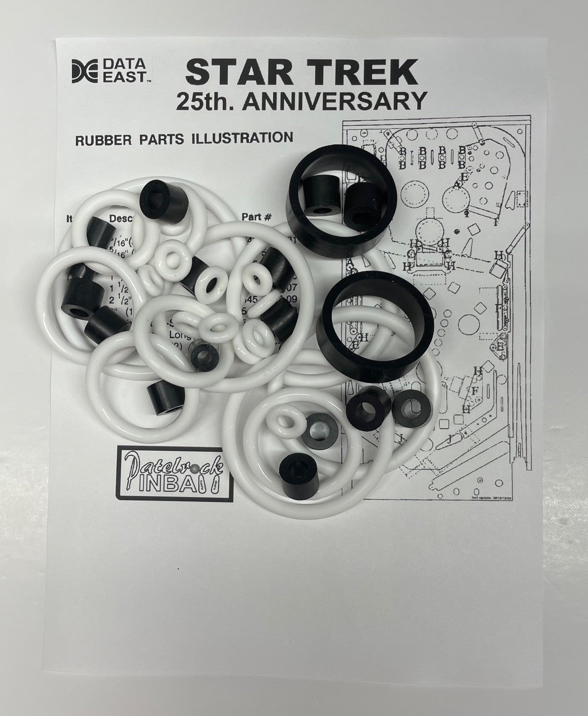 Data East Star Trek Pinball Machine Maintenance Kit