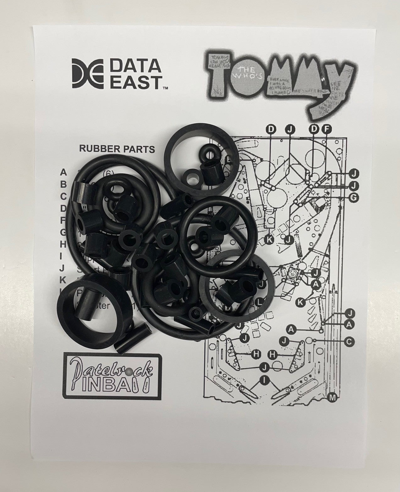 Data East Tommy The Who's Pinball Wizard Pinball Machine Maintenance Kit
