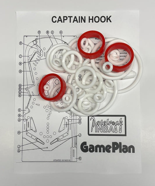 Game Plan Captain Hook Pinball Machine Maintenance Kit