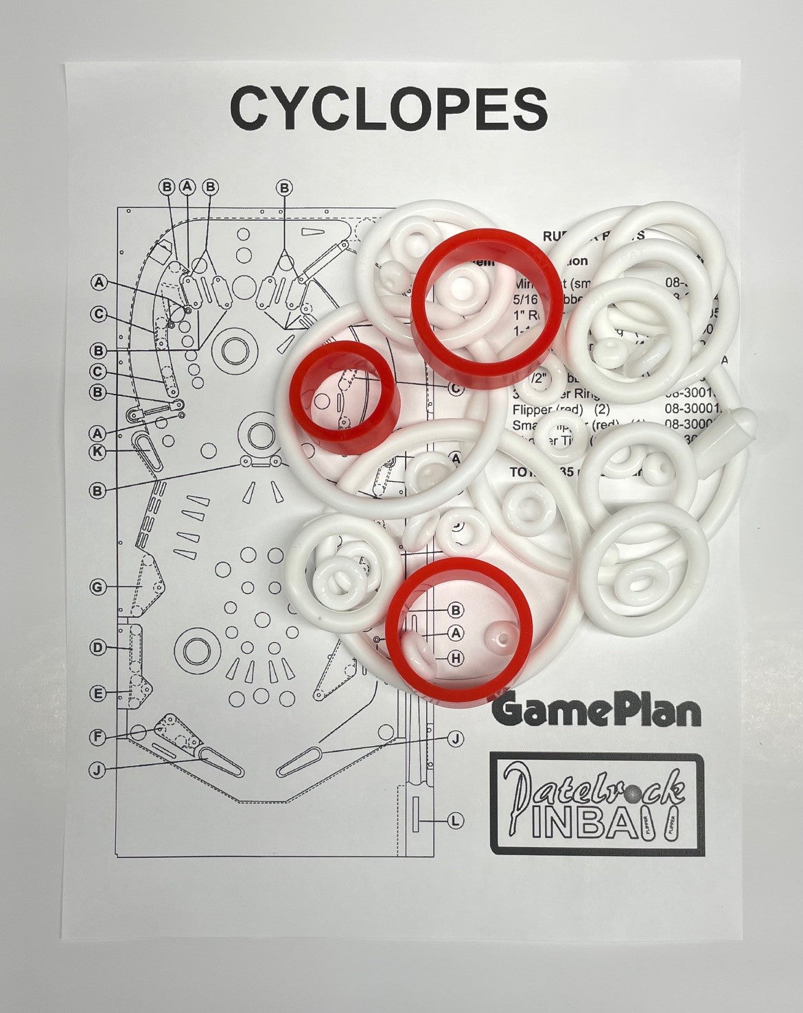 Game Plan Cyclopes Pinball Machine Maintenance Kit
