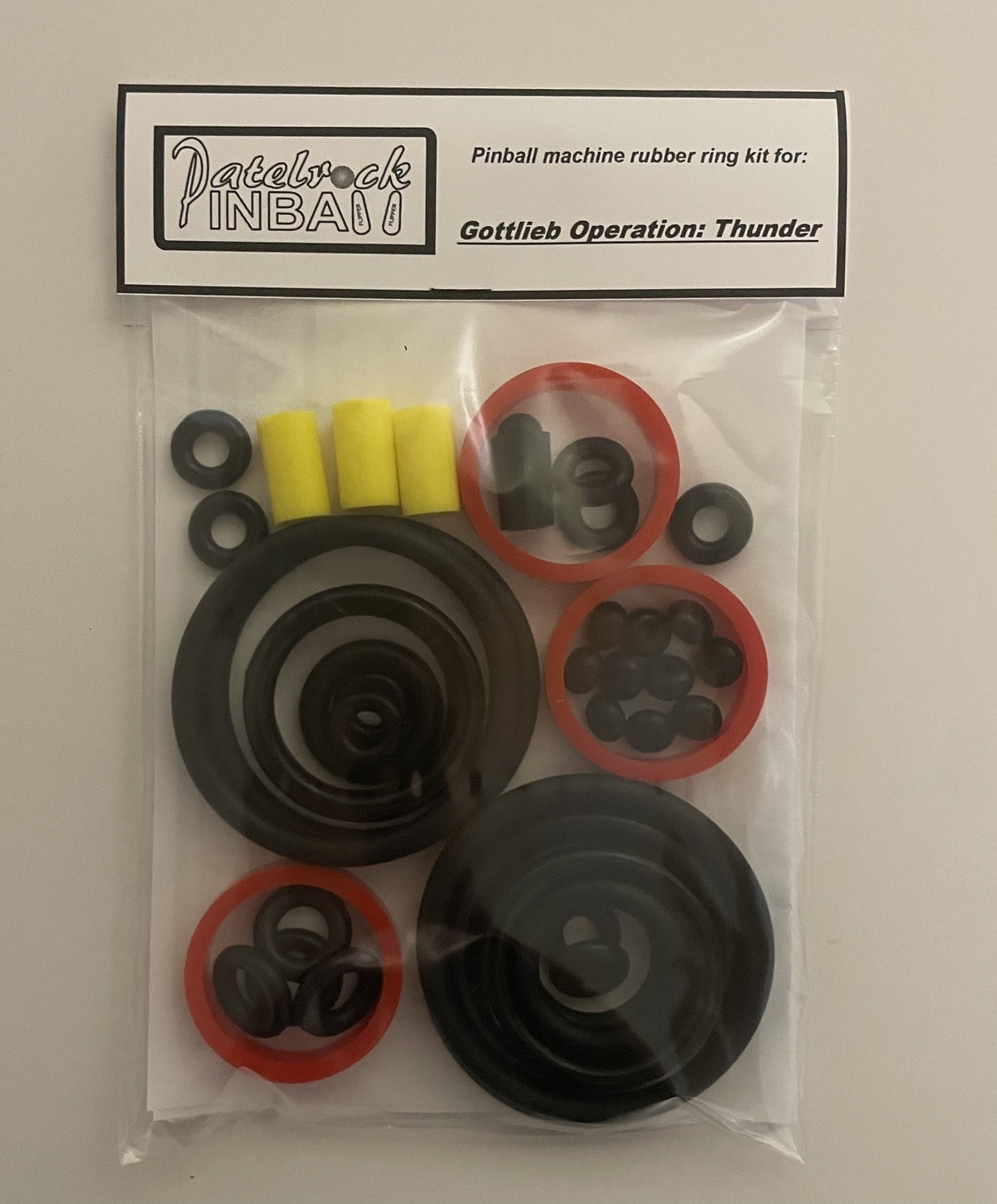 Gottlieb Operation: Thunder Pinball Machine Rubber Ring Kit