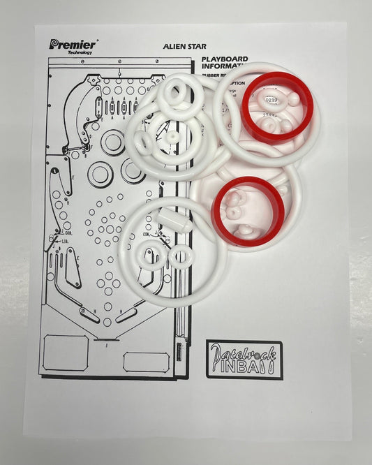 Gottlieb Alien Star Pinball Machine Rubber Ring Kit
