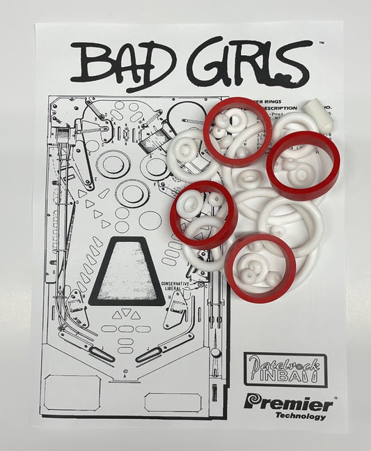 Gottlieb Bad Girls Pinball Machine Rubber Ring Kit