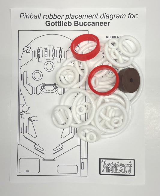 Gottlieb Buccaneer Pinball Machine Maintenance Kit