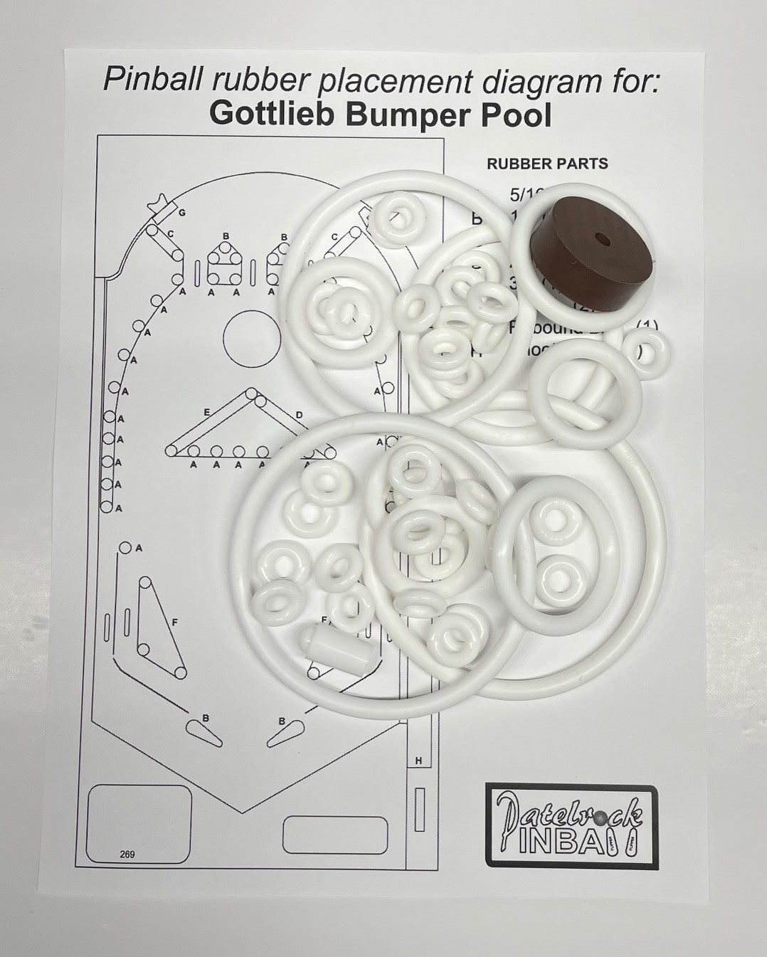 Gottlieb Bumper Pool Pinball Machine Maintenance Kit