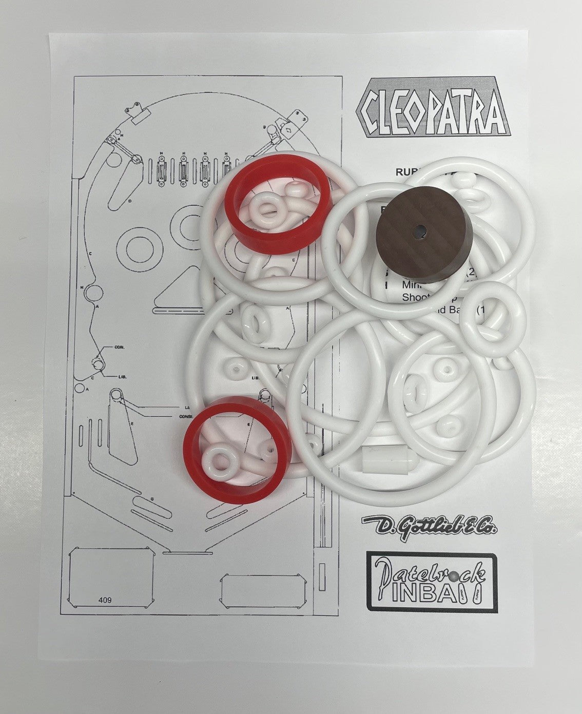 Gottlieb Cleopatra (Solid State) Pinball Machine Maintenance Kit