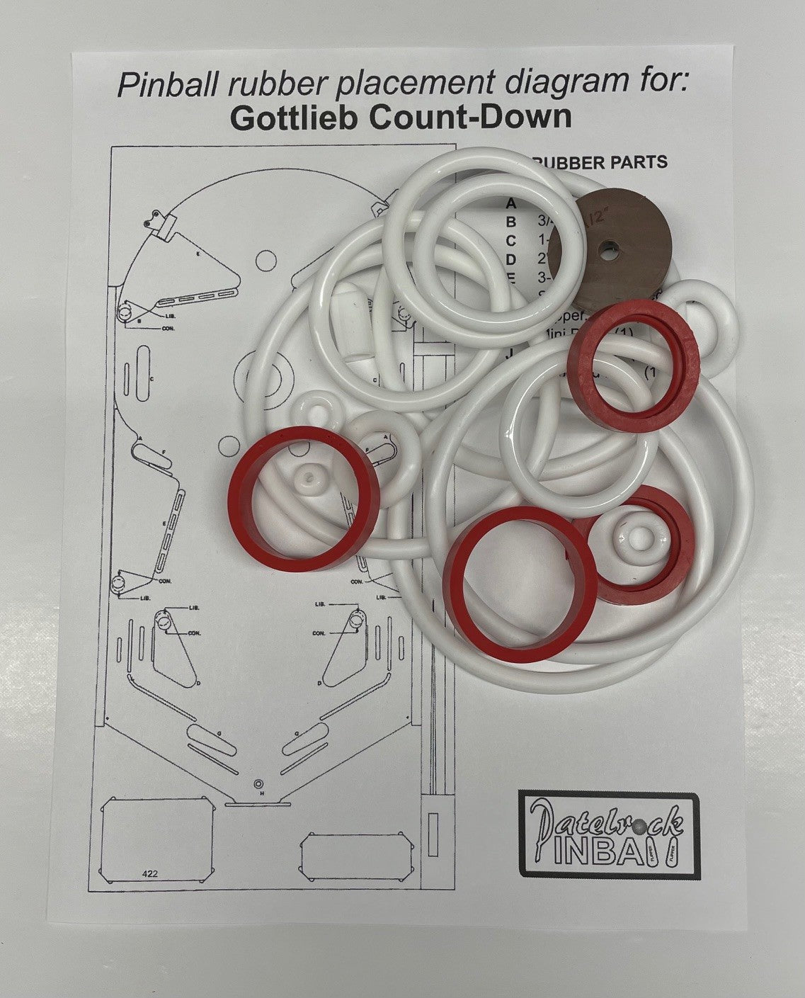 Gottlieb Count-Down Pinball Machine Maintenance Kit