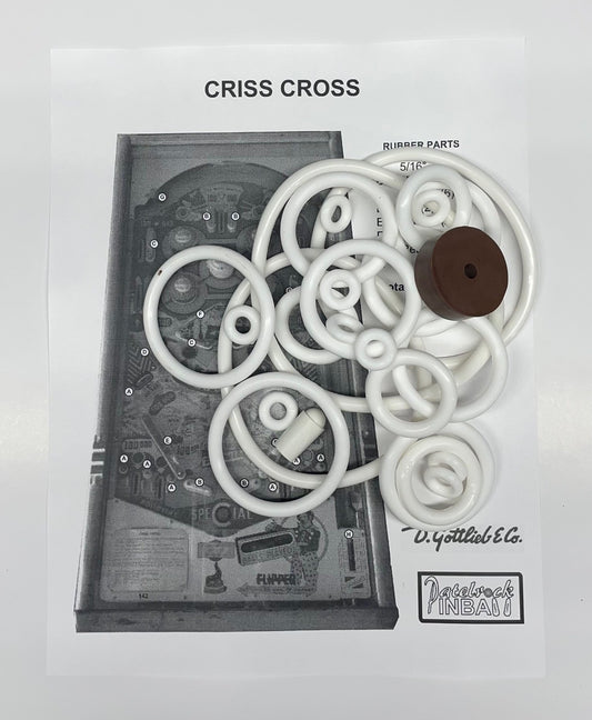 Gottlieb Criss Cross Pinball Machine Rubber Ring Kit