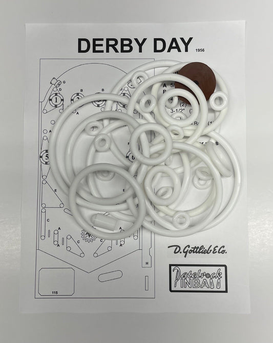 Gottlieb Derby Day Pinball Machine Rubber Ring Kit
