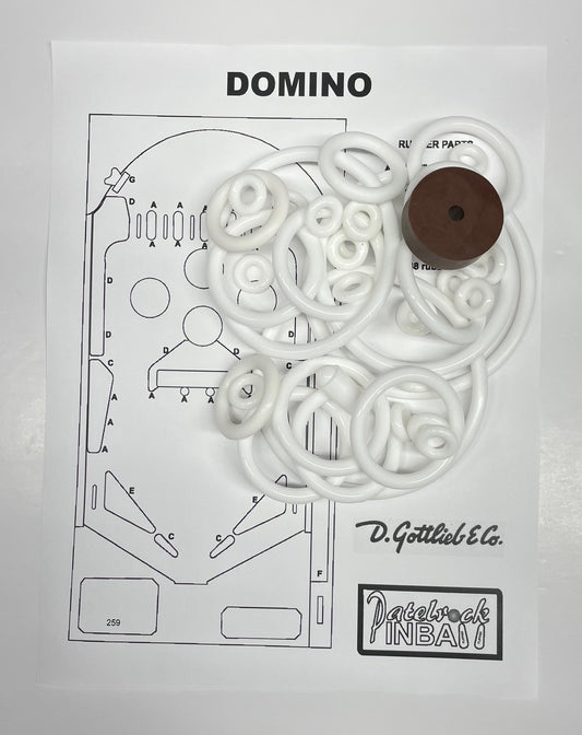 Gottlieb Domino Pinball Machine Rubber Ring Kit