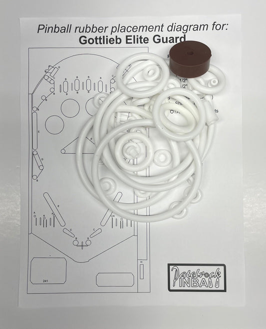 Gottlieb Elite Guard Pinball Machine Rubber Ring Kit