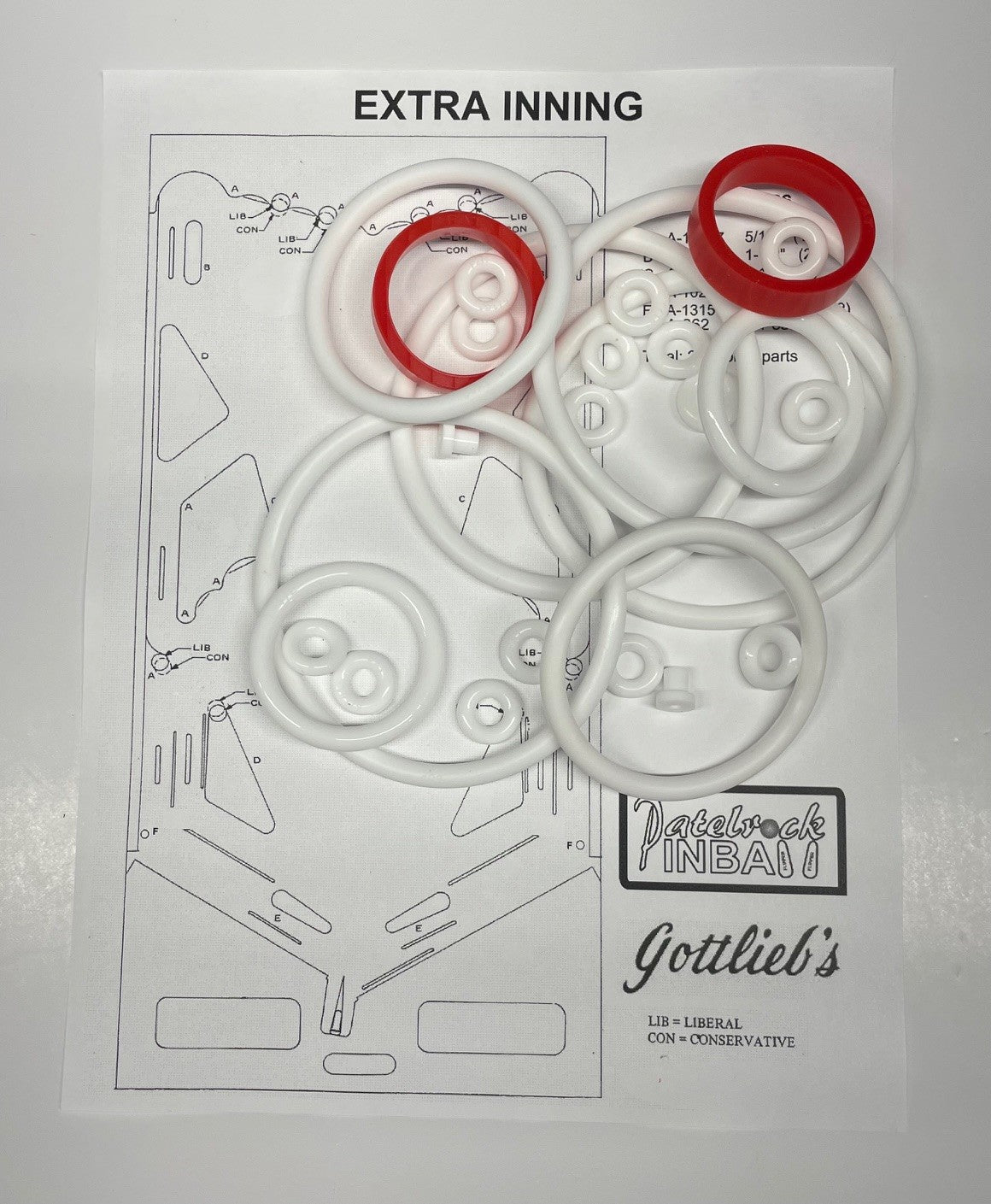 Gottlieb Extra Inning Pinball Machine Maintenance Kit