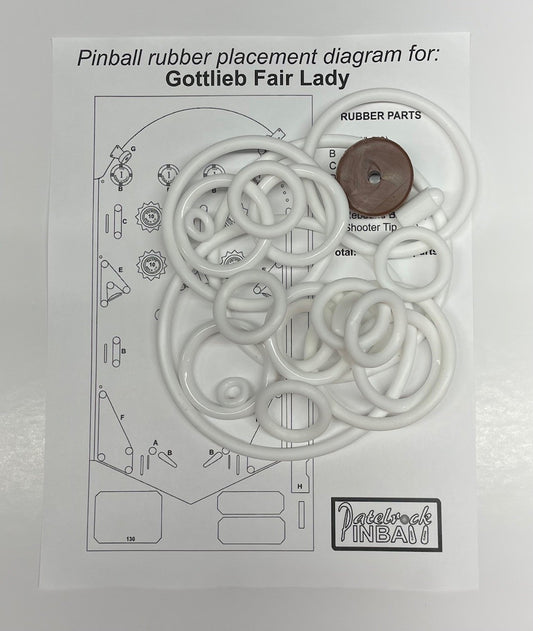 Gottlieb Fair Lady Pinball Machine Maintenance Kit