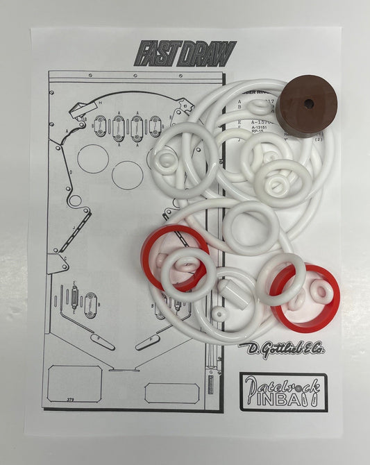 Gottlieb Fast Draw Pinball Machine Rubber Ring Kit