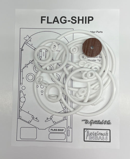 Gottlieb Flag Ship Pinball Machine Rubber Ring Kit