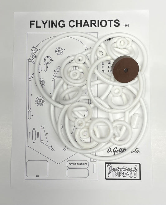 Gottlieb Flying Chariots Pinball Machine Rubber Ring Kit