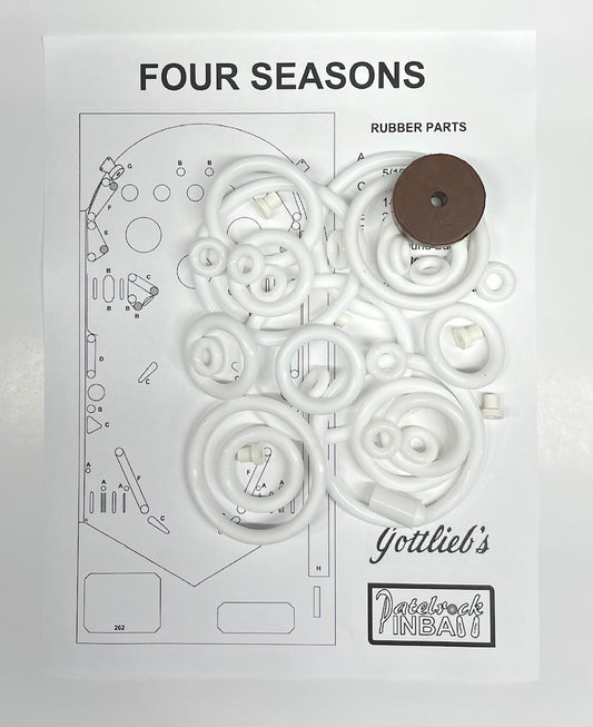 Gottlieb Four Seasons Pinball Machine Rubber Ring Kit