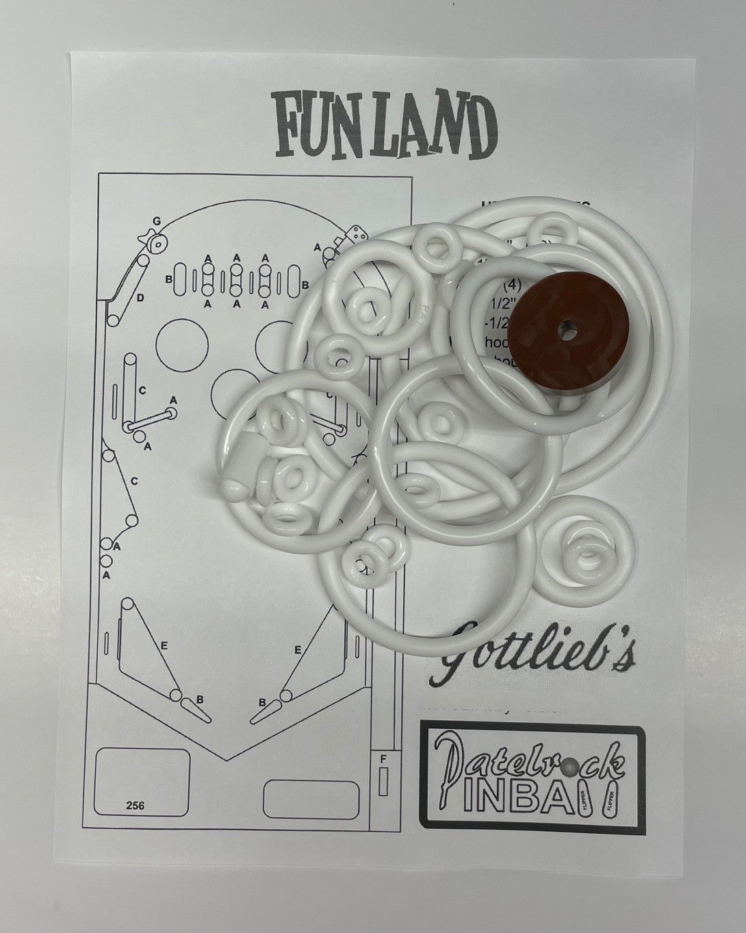 Gottlieb Fun Land Pinball Machine Maintenance Kit