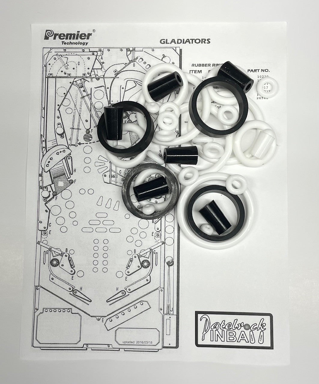 Gottlieb Gladiators Pinball Machine Maintenance Kit