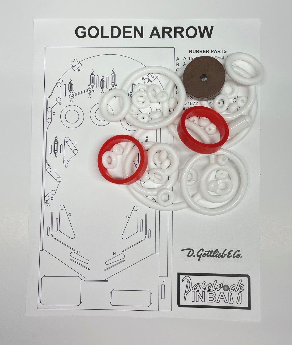 Gottlieb Golden Arrow Pinball Machine Maintenance Kit