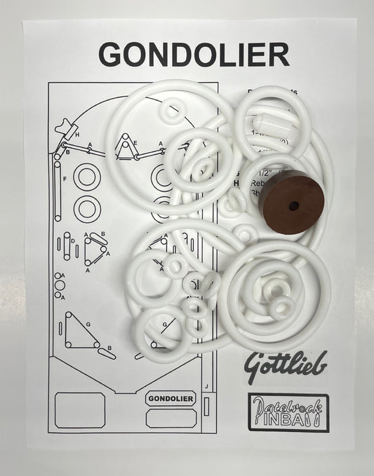 Gottlieb Gondolier Pinball Machine Rubber Ring Kit
