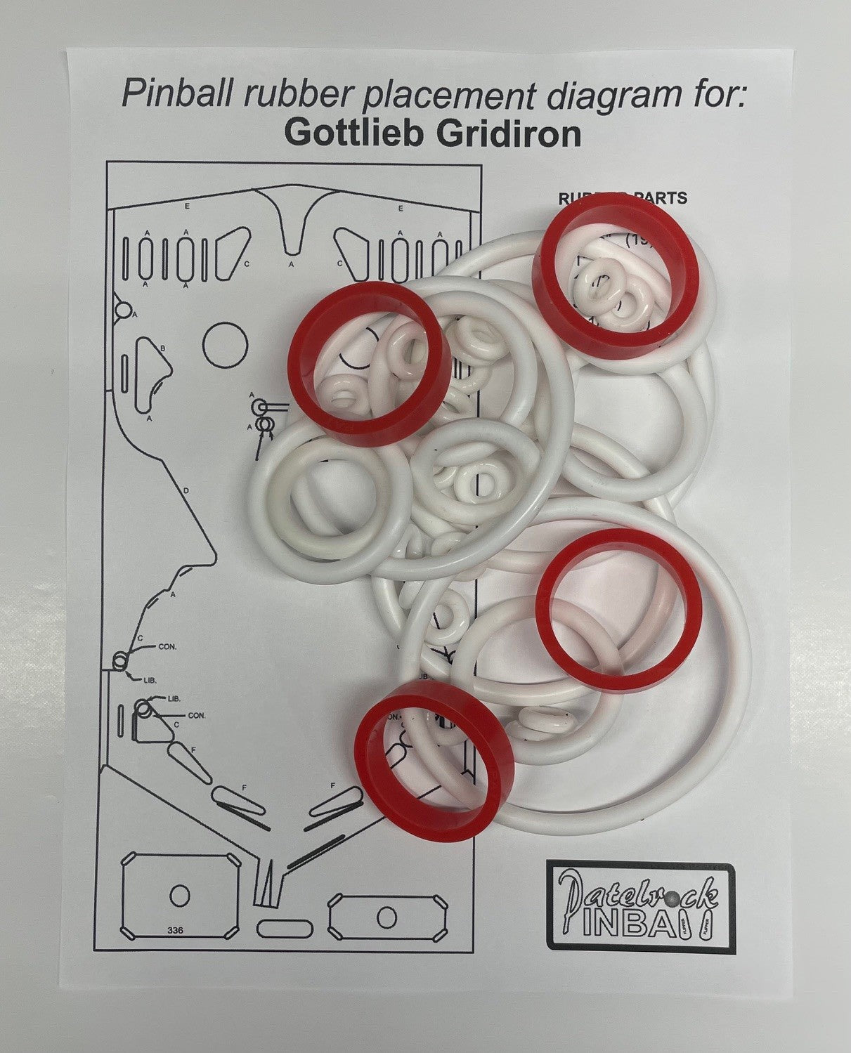 Gottlieb Gridiron Pinball Machine Maintenance Kit