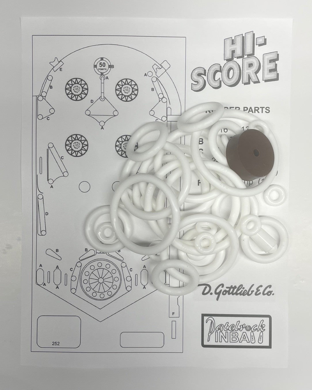 Gottlieb Hi-Score Pinball Machine Rubber Ring Kit
