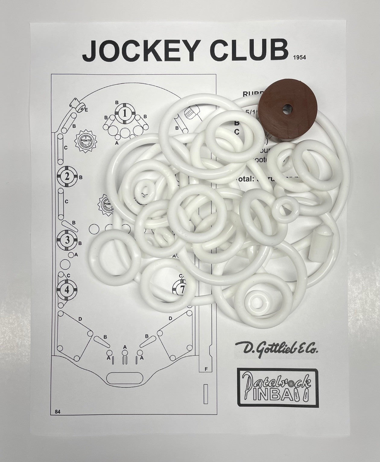 Gottlieb Jockey Club Pinball Machine Maintenance Kit