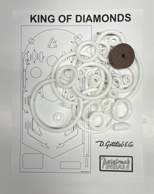 Gottlieb King of Diamond Pinball Machine Rubber Ring Kit