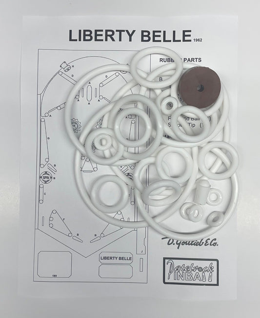 Gottlieb Liberty Belle Pinball Machine Rubber Ring Kit