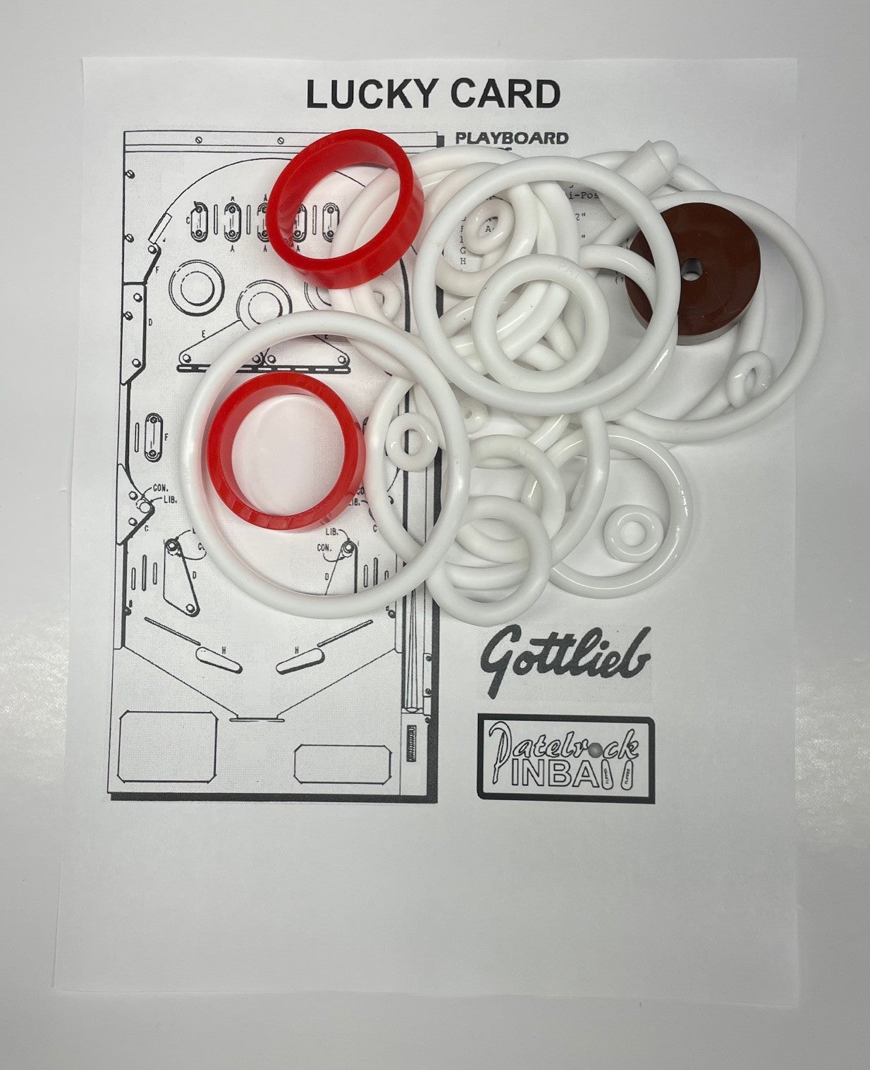 Gottlieb Lucky Card Pinball Machine Maintenance Kit