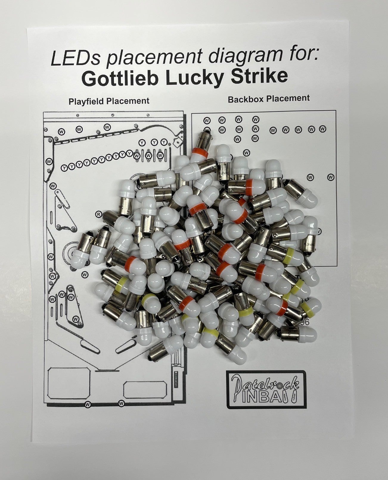 Gottlieb Lucky Strike LED Conversion Kit