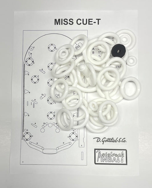 Gottlieb Miss Cue T Pinball Machine Rubber Ring Kit