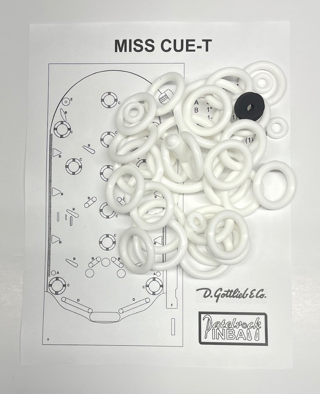 Gottlieb Miss Cue T Pinball Machine Maintenance Kit