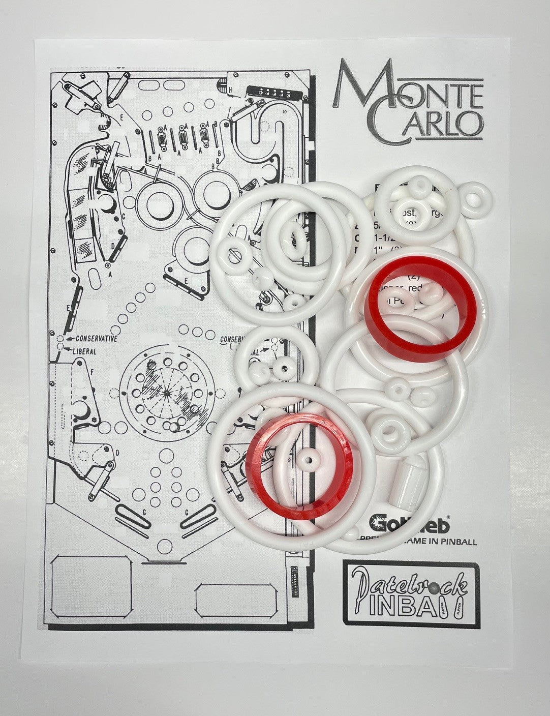 Gottlieb Monte Carlo Pinball Machine Maintenance Kit