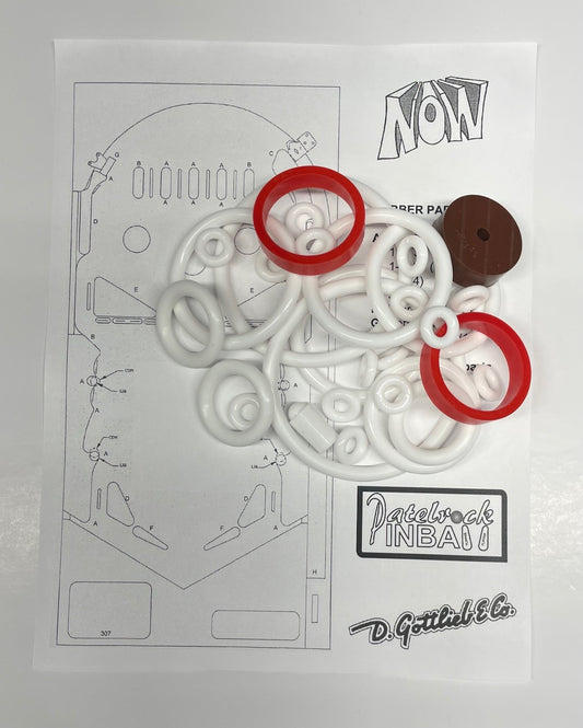Gottlieb Now Pinball Machine Rubber Ring Kit