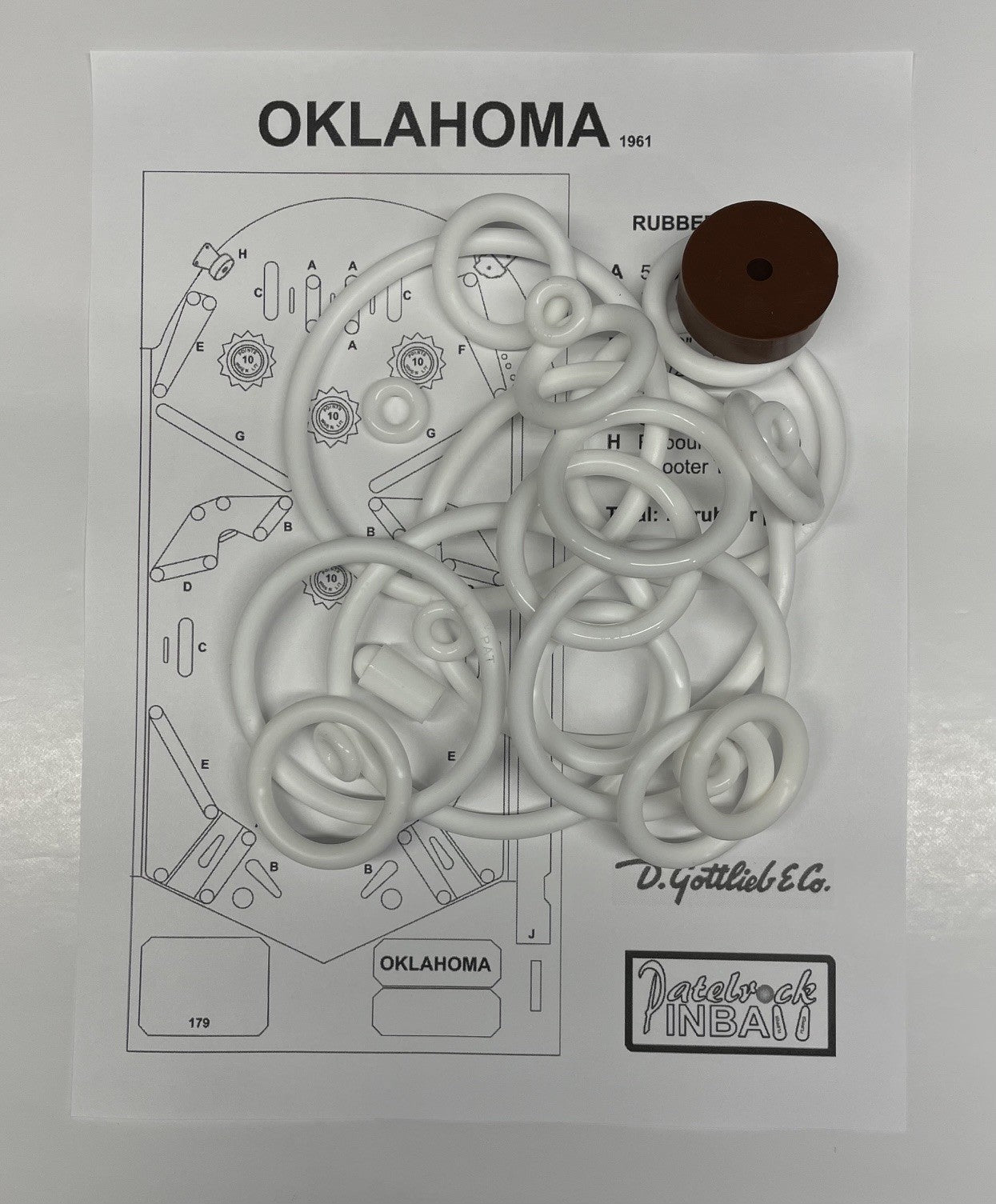 Gottlieb Oklahoma Pinball Machine Maintenance Kit