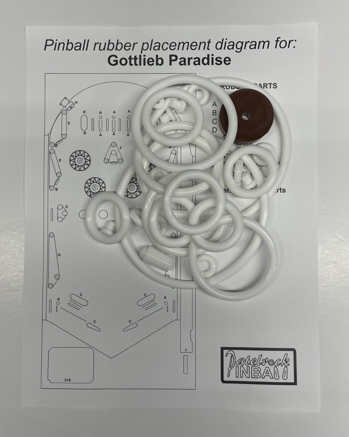 Gottlieb Paradise Pinball Machine Maintenance Kit