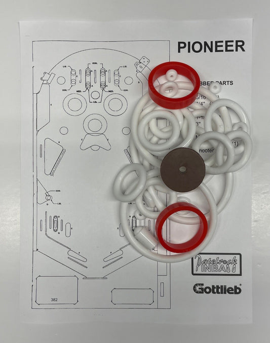 Gottlieb Pioneer Pinball Machine Rubber Ring Kit